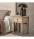 MESITA DE NOCHE MADERA ABETO NATURAL MDMHOGAR