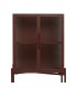 VITRINA METAL MARRON CRISTAL MDMHOGAR