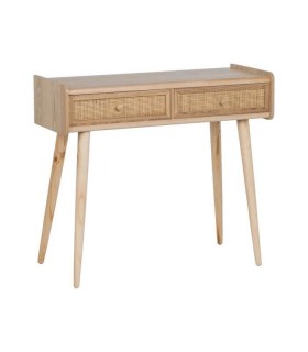 CONSOLA MADERA DE PAULONIA DM RATAN MDMHOGAR