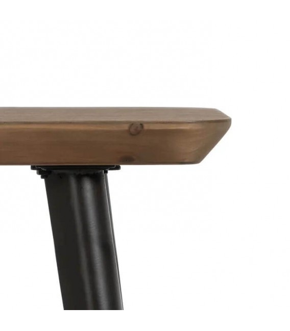 CONSOLA MADERA DE ABETO NATURAL HIERRO MDMHOGAR