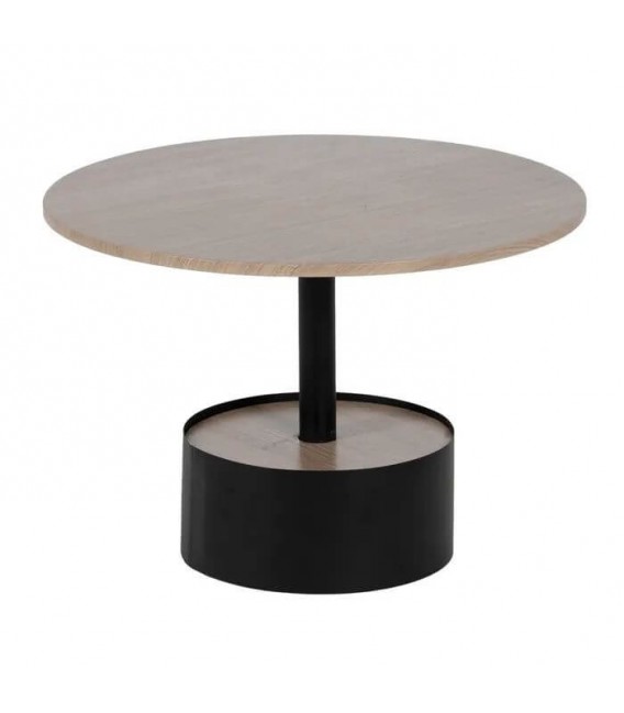 MESA DE CENTRO MADERA DM Y HIERRO MDMHOGAR