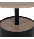 MESA DE CENTRO MADERA DM Y HIERRO MDMHOGAR
