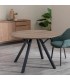 MESA DE COMEDOR METAL NEGRO MADERA DM MDMHOGAR