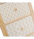CAJONERA AUXILIAR MADERA NATURAL BLANCO Y DORADO