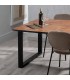 MESA DE COMEDOR MADERA DE ACACIA NATURAL METAL NEGRO MDMHOGAR