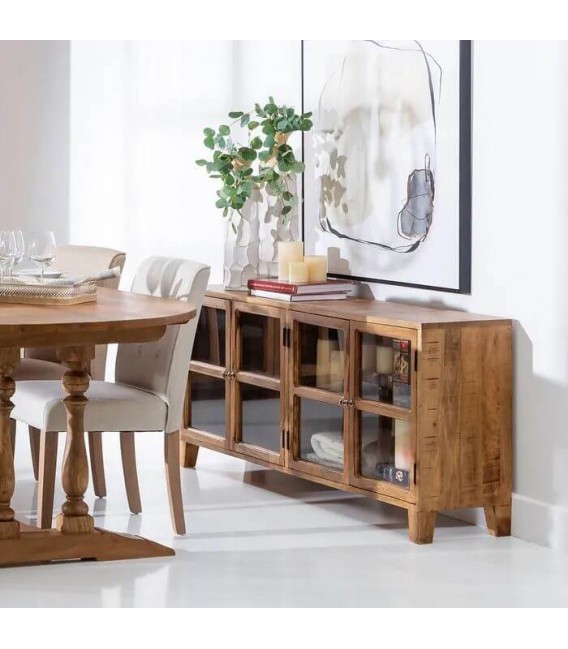 APARADOR MADERA DE MANGO CRISTAL MDMHOGAR