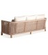 SOFA EXTERIOR 3 PLAZAS TRENA MADERA TECA TEXTIL BLANCO