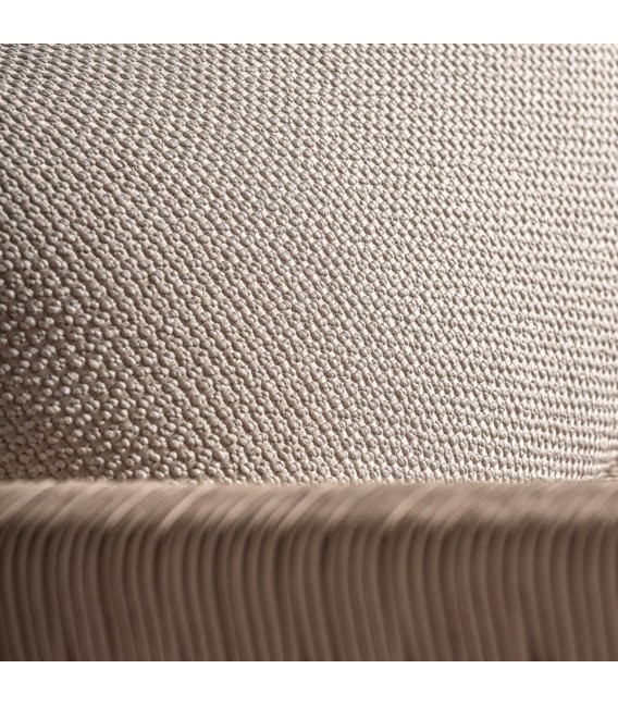 SOFA EXTERIOR 3 PLAZAS TRENA MADERA TECA TEXTIL BLANCO