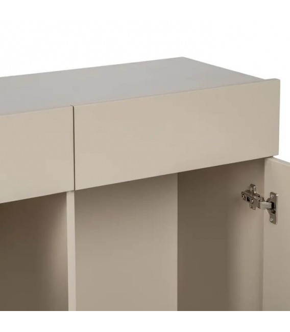 APARADOR MADERA LACADA TOPO Y NARANJA MDMHOGAR