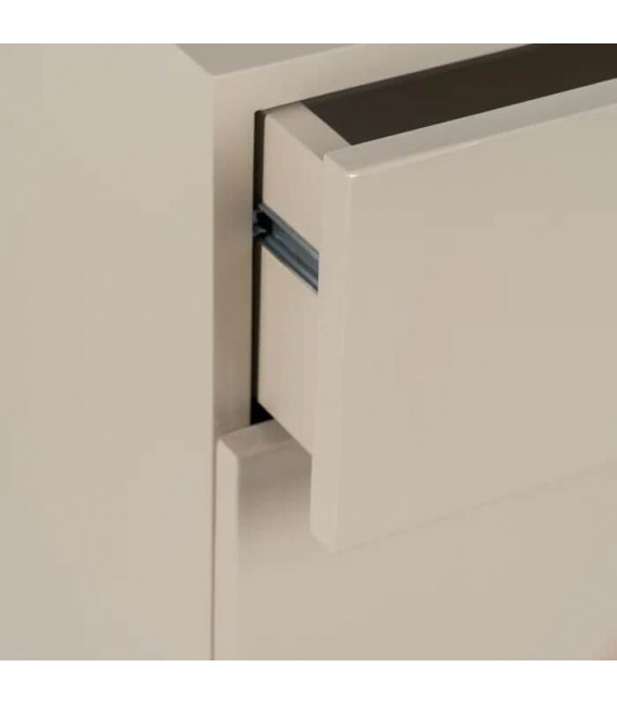 APARADOR MADERA LACADA TOPO Y NARANJA MDMHOGAR