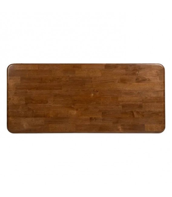MESA DE COMEDOR  MADERA DE CAUCHO Y METAL MDMHOGAR