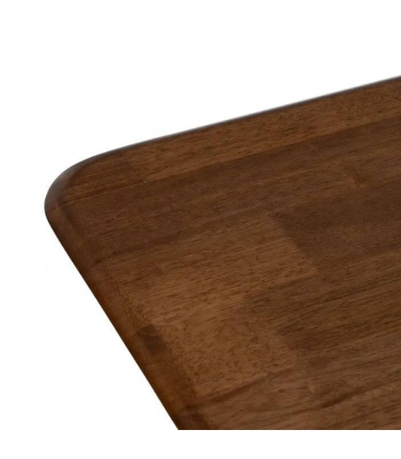 MESA DE COMEDOR  MADERA DE CAUCHO Y METAL MDMHOGAR