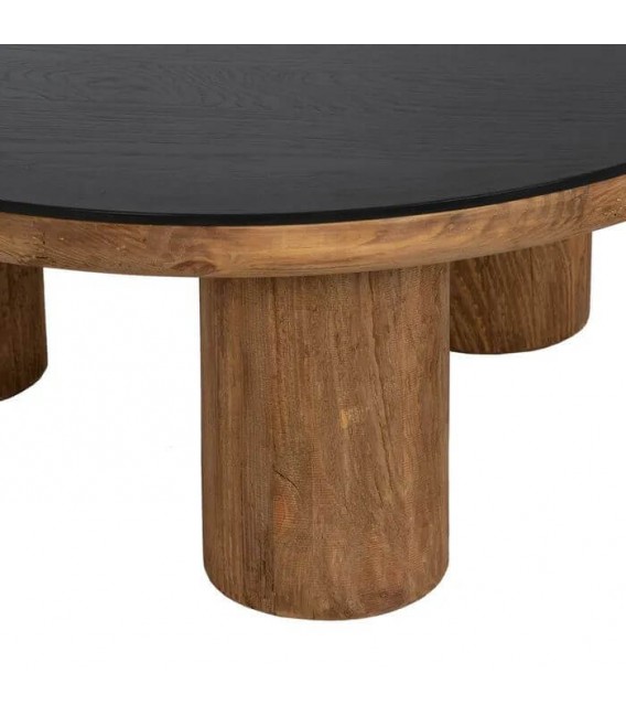 MESA DE CENTRO MADERA DE PINO RECICLADA Y ROBLE MDMHOGAR