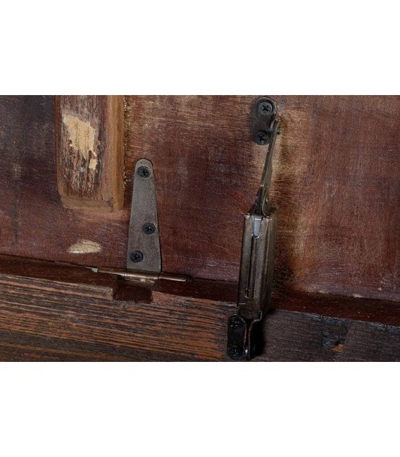 BAUL ORIGINAL MADERA MANGO RECICLADA COLLAGE COLORES MDMHOGAR