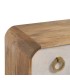 COMODA MADERA DE MANGO NATURAL Y BLANCO HIERRO MDMHOGAR