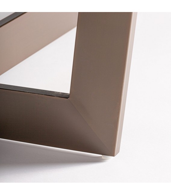 MESA DE COMEDOR MUY GRANDE TREMP ACERO ORO PIEDRA NEGRA MDMHOGAR