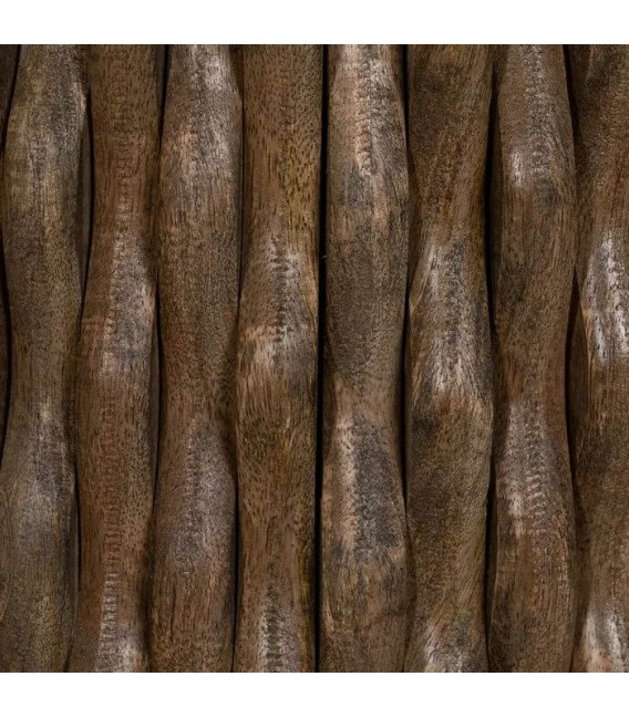 MESA DE CENTRO MADERA DE MANGO Y MÁRMOL MDMHOGAR