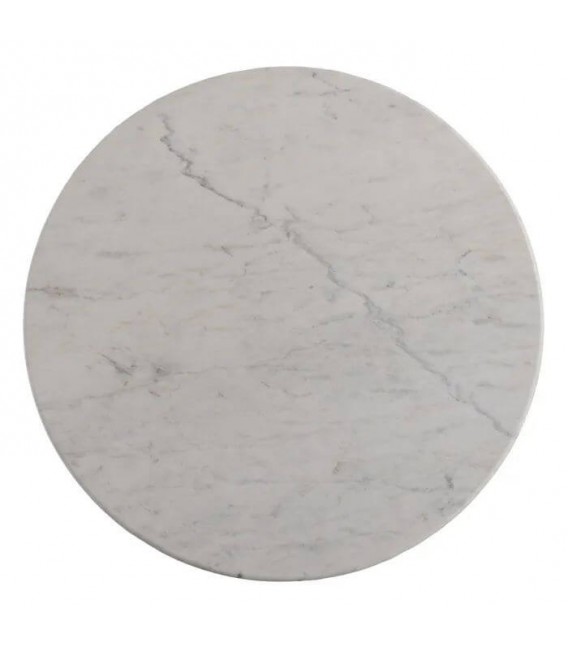 MESA DE CENTRO MADERA DE MANGO Y MÁRMOL MDMHOGAR