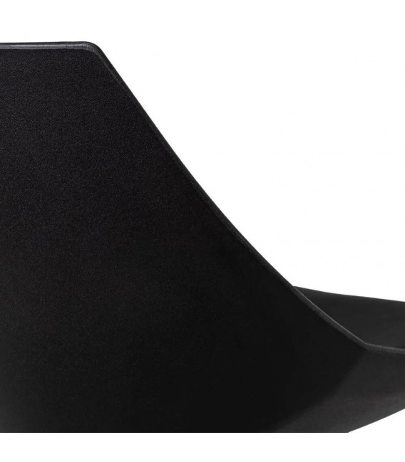 TABURETE BARRA ELEVABLE METAL NEGRO POLIPIEL NEGRA