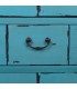 ARMARIO ALACENA 70 X 40 X 170 MAKALU MADERA DECAPADO AZUL