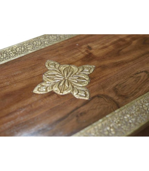 APARADOR MADERA MANGO APLICACIONES BRONCE MDMHOGAR