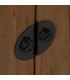 APARADOR MADERA DE PINO RECICLADA METAL NEGRO MDMHOGAR