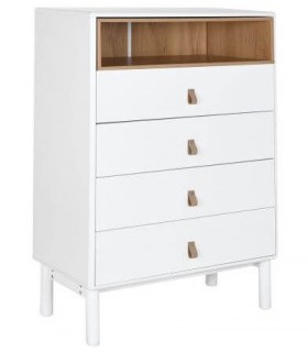 SINFONIER SINFONIER MDF LACADO EN BLANCO Y NATURAL MDMHOGAR