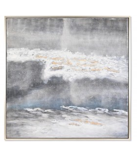 CUADRO CUADRADO GRANDE LIENZO PINTADO A MANO ABSTRACTO