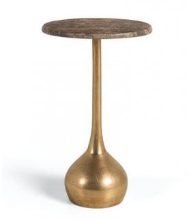 MESITA AUXILIAR METAL Y MARMOL MDMHOGAR