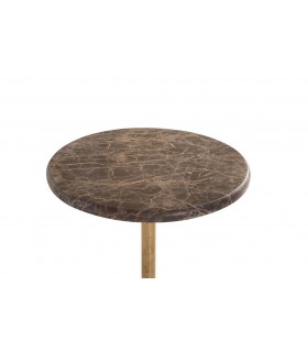 MESITA AUXILIAR METAL Y MARMOL MDMHOGAR