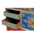 COMODA GRANDE MULTI CAJONES MADERA MANGO DETALLES PINTADOS A MANO