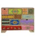COMODA GRANDE MULTI CAJONES MADERA MANGO DETALLES PINTADOS A MANO