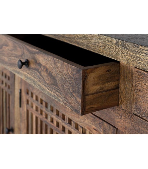 APARADOR MADERA DE ACACIA Y METAL MDMHOGAR