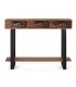 CONSOLA MADERA MACIZA DE ACACIA NATURAL METAL MDMHOGAR