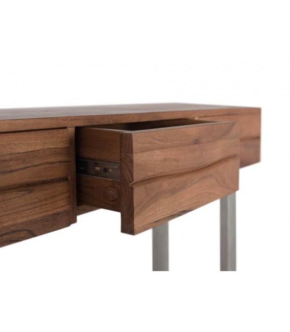 CONSOLA MADERA MACIZA DE ACACIA Y METAL MDMHOGAR