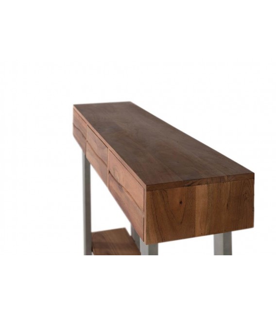 CONSOLA MADERA MACIZA DE ACACIA Y METAL MDMHOGAR