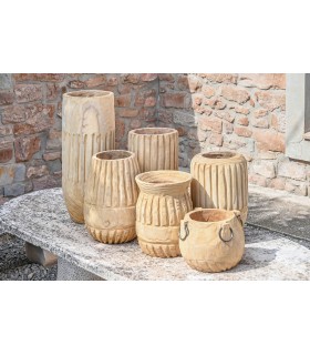 MACETERO TRONCO DE MADERA PAULONIA TALLADA NATURAL