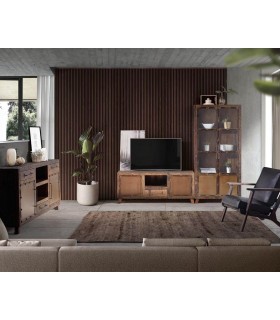 APARADOR MADERA RECUPERADA Y METAL MDMHOGAR