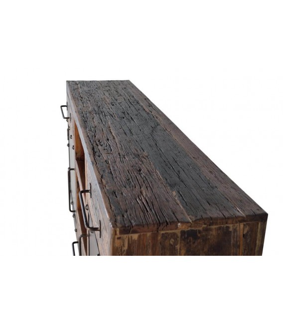 APARADOR MADERA RECUPERADA Y METAL MDMHOGAR