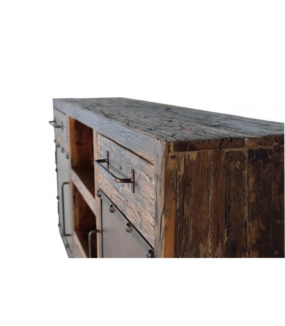 APARADOR MADERA RECUPERADA Y METAL MDMHOGAR