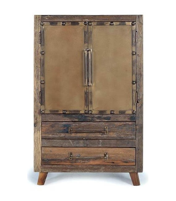 ARMARIO MADERA RECUPERADA Y METAL MDMHOGAR