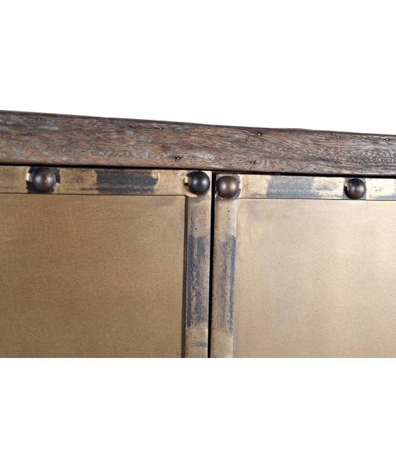 ARMARIO MADERA RECUPERADA Y METAL MDMHOGAR