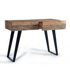 CONSOLA MADERA DE ACACIA Y METAL MDMHOGAR