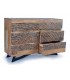 COMODA MADERA DE ACACIA Y METAL MDMHOGAR