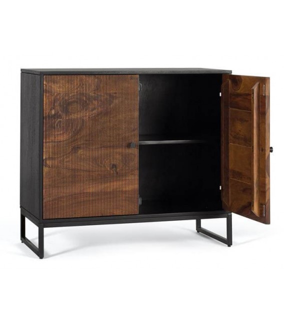 TAQUILLON MADERA DE PALISANDRO MANGO Y METAL MDMHOGAR