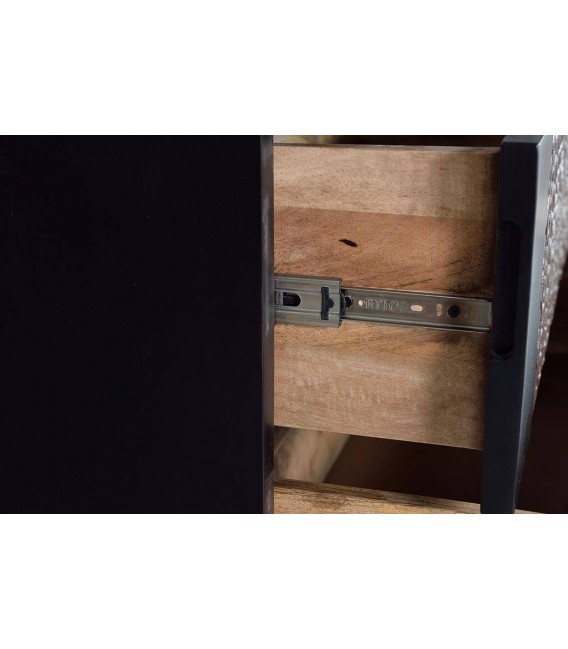 COMODA MADERA DE MANGO Y METAL MDMHOGAR