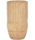 MACETERO MADERA PAULONIA TALLADA NATURAL MDMHOGAR
