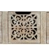 COMODA 88 X 38 X 102 BETTI MADERA MANGO TALLADA LAVADA EN BLANCO