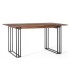 MESA DE COMEDOR MADERA DE PALISANDRO Y METAL MDMHOGAR