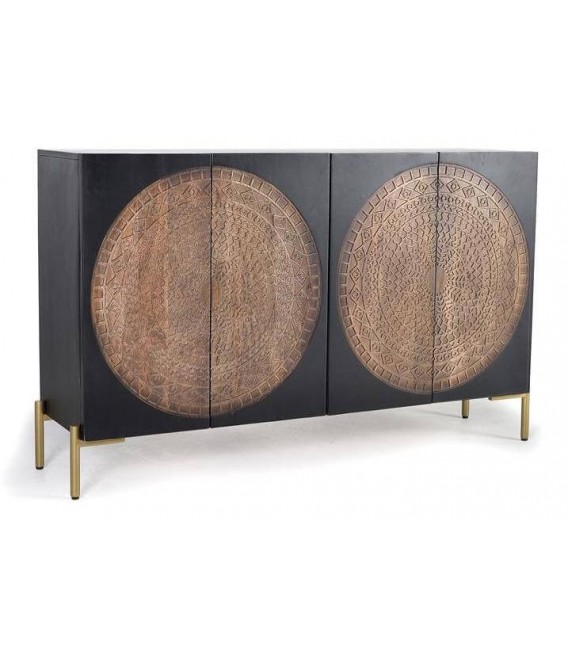 APARADOR MADERA DE MANGO Y METAL MDMHOGAR